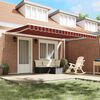 vidaXL Retractable Awning Manual Orange and Brown 450 x 300 cm
