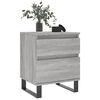 vidaXL Bedside Cabinet Grey Sonoma 40x35x50 cm Engineered Wood