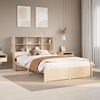 vidaXL Bookcase Bed without Mattress 140x190cm Solid Wood Pine