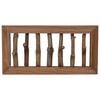 vidaXL Hanger Brown 50 x 11 x 25 cm Solid Mahogany Wood