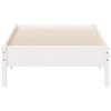 vidaXL Bed Frame without Mattress White 100x200 cm Solid Wood Pine