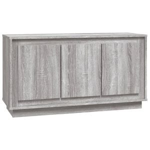 vidaXL Sideboard Grey Sonoma 102x35x55 cm Engineered Wood