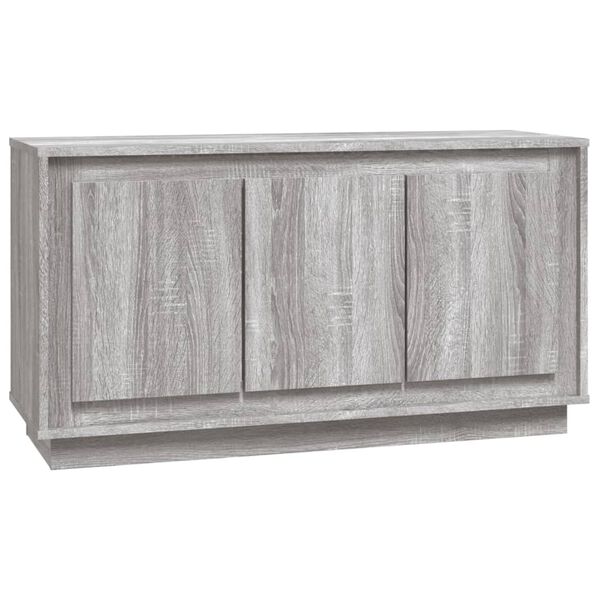 vidaXL Sideboard Grey Sonoma 102x35x55 cm Engineered Wood