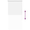 vidaXL Roller Blind Blackout White 75x175 cm Fabric Width 70.7 cm Polyester