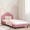 vidaXL Children's Bed Frame with Headboard Pink 80 x 200 cm Velvet