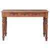vidaXL Desk with Drawers 117x57x75 cm Solid Mahogany Wood