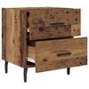 vidaXL Bedside Cabinet with Drawer 2 pcs Old Wood 40 x 35 x 47.5 cm