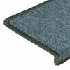 vidaXL Stair Mats 30 pcs 65x21x4 cm Dark Green Rectangular Edge