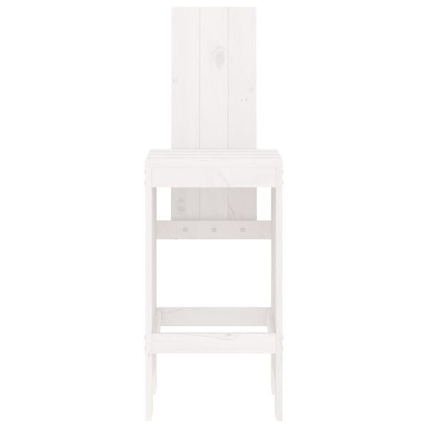 vidaXL Bar Stools 2 pcs White 40x42x120 cm Solid Wood Pine