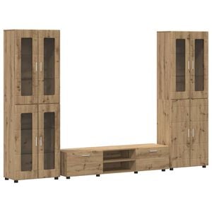 vidaXL TV Cabinet Set FLORIN 3 pcs Artisan Oak Engineered Wood
