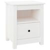 vidaXL Bedside Cabinets 2 pcs White 40x35x49 cm Solid Wood Pine