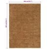 vidaXL Handmade Loop Pile Rug 200x300 cm Jute and Cotton