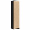 vidaXL CD Cabinet Black Oak 21x20x88 cm Engineered Wood