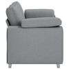 vidaXL Sofa Light Grey 180 x 77 x 82 cm Fabric
