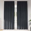 vidaXL Blackout Curtains 2 pcs Dark Grey 140 x 260 cm Velvet
