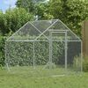 vidaXL Chicken Cage Silver 200x170x177cm Galvanised Steel