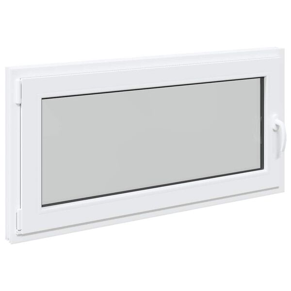 vidaXL Basement Window "RISOR" 120x60 cm Tilt&Turn DIN Left White