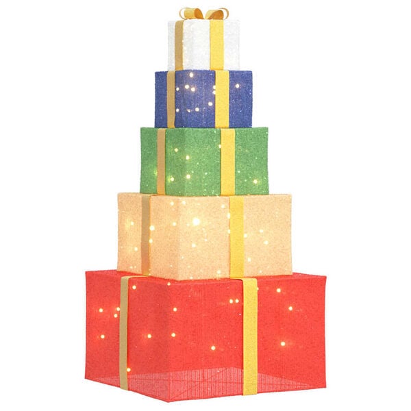 vidaXL Christmas Decoration Gift Box 250 LEDs Warm White