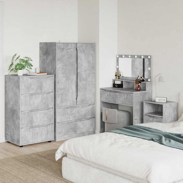 vidaXL Storage Cabinets 2 pcs Concrete Grey 60 x 48 x 105 cm