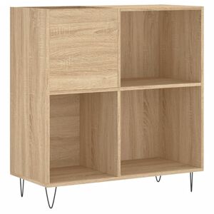 vidaXL Record Cabinet Sonoma Oak 84.5x38x89 cm Engineered Wood
