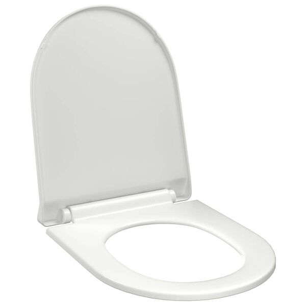 vidaXL Soft-close Toilet Seat with Quick-release Design White