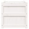vidaXL Garden Planter White 50x50x50 cm Solid Wood Pine