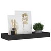 vidaXL Loggia Wall Shelves 2 pcs Black 40x15x4 cm MDF