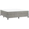 vidaXL Box Spring Bed Frame Light Grey Super King Velvet (UK/IE/FI/NO only)