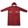 vidaXL Blanket Hoodie Bordeaux Red 130 x 82 cm Fleece and Flannel