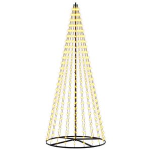 vidaXL LED Christmas Tree EKENAS 235 cm 500 LEDs Warm White Steel