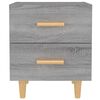 vidaXL Bed Cabinets 2 pcs Grey Sonoma 40x35x47.5 cm