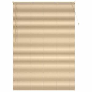 vidaXL Venetian Blind Manual Light Brown with Pattern 213 x 140 cm PVC