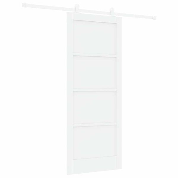 vidaXL Sliding Door ORKDAL White 83 x 202 cm Solid Pine Wood