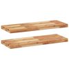vidaXL Floating Shelves 2 pcs 80x30x4 cm Oil Finished Solid Wood Acacia