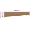 vidaXL 6-panel Wind Screen Fabric 800x80 cm Taupe