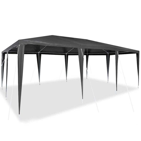vidaXL Party Tent Anthracite 600 x 400 x 266 cm Polyethylene and Steel