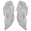 vidaXL Wings Sculpture Silver 17 x 5 x 59 cm Aluminium