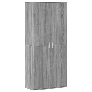 vidaXL Shoe Cabinet Grey Sonoma 80x39x178 cm Engineered Wood