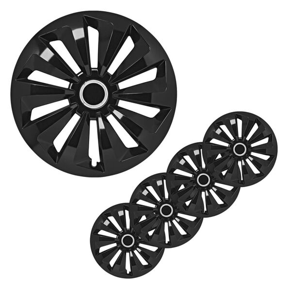 ProPlus Wheel Covers Fox Black 16 4 pcs