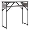 vidaXL Console Table with Shelf Grey Sonoma 75x30x75cm Engineered Wood