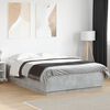 vidaXL Bed Frame without Mattress Concrete Grey 160x200 cm