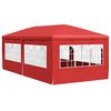 vidaXL Partytent with Wall Red 600 x 300 x 255 cm PE and Steel