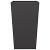 vidaXL Garden Planter Black 45x45x75 cm Steel
