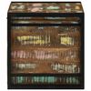 vidaXL Storage Box Brown and Black 50 x 50 x 50 cm Solid Reclaim Wood