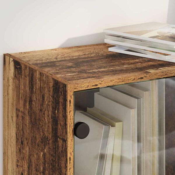 vidaXL Highboard 2 pcs Old Wood 68 x 37 x 142 cm Engineered Wood