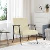 vidaXL Armchair Cream 59 x 75 x 78 cm Fabric