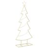 vidaXL Metal Christmas Tree with Stand KUOPIO 125 cm Steel Gold