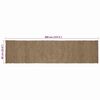 vidaXL Area Rugs Rectangular Grey 60 x 400 cm Jute