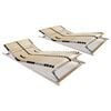 vidaXL Bed Slatted Base | Natural | Solid beechwood frame, birch slats