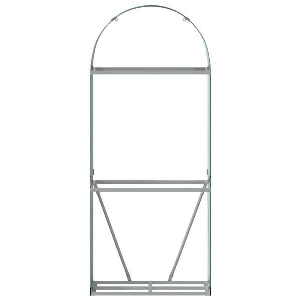 vidaXL Log Holder Green 80x45x190 cm Galvanised Steel